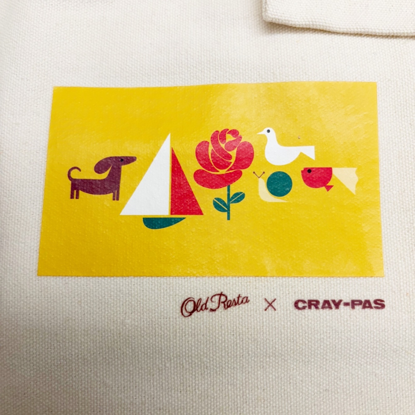 Old Resta ポーチ付きミニトートバッグ〈クレパス〉