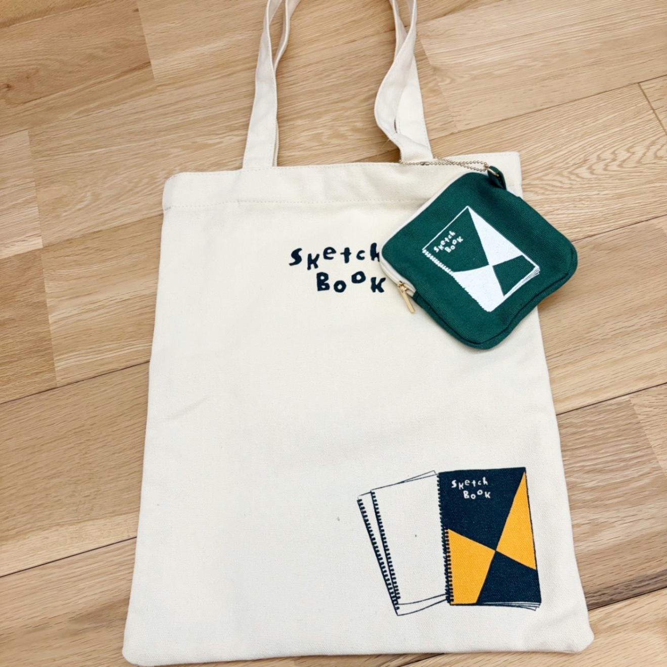 Old Resta ポーチ付きトートバッグ〈マルマン〉