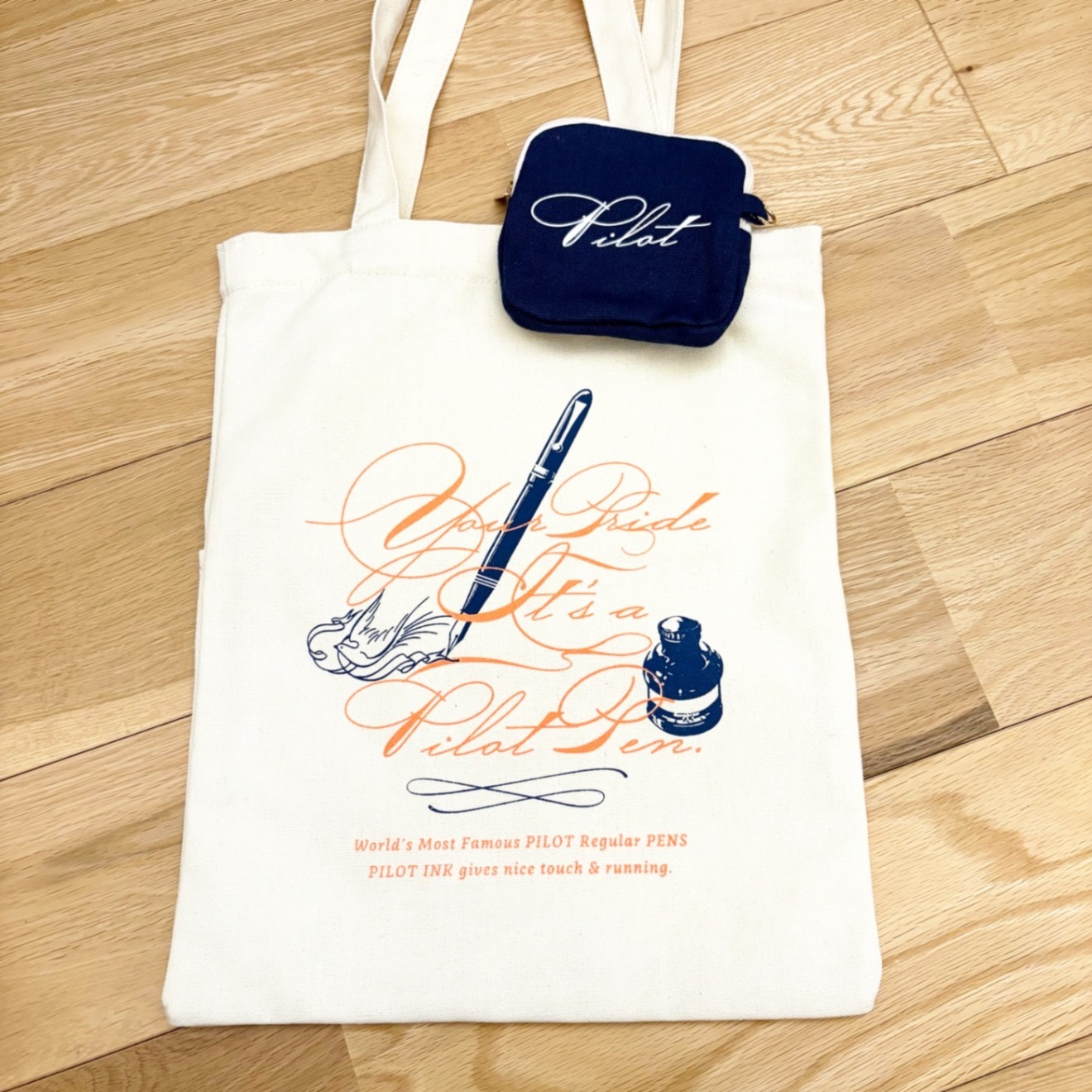 Old Resta ポーチ付きトートバッグ〈パイロット〉