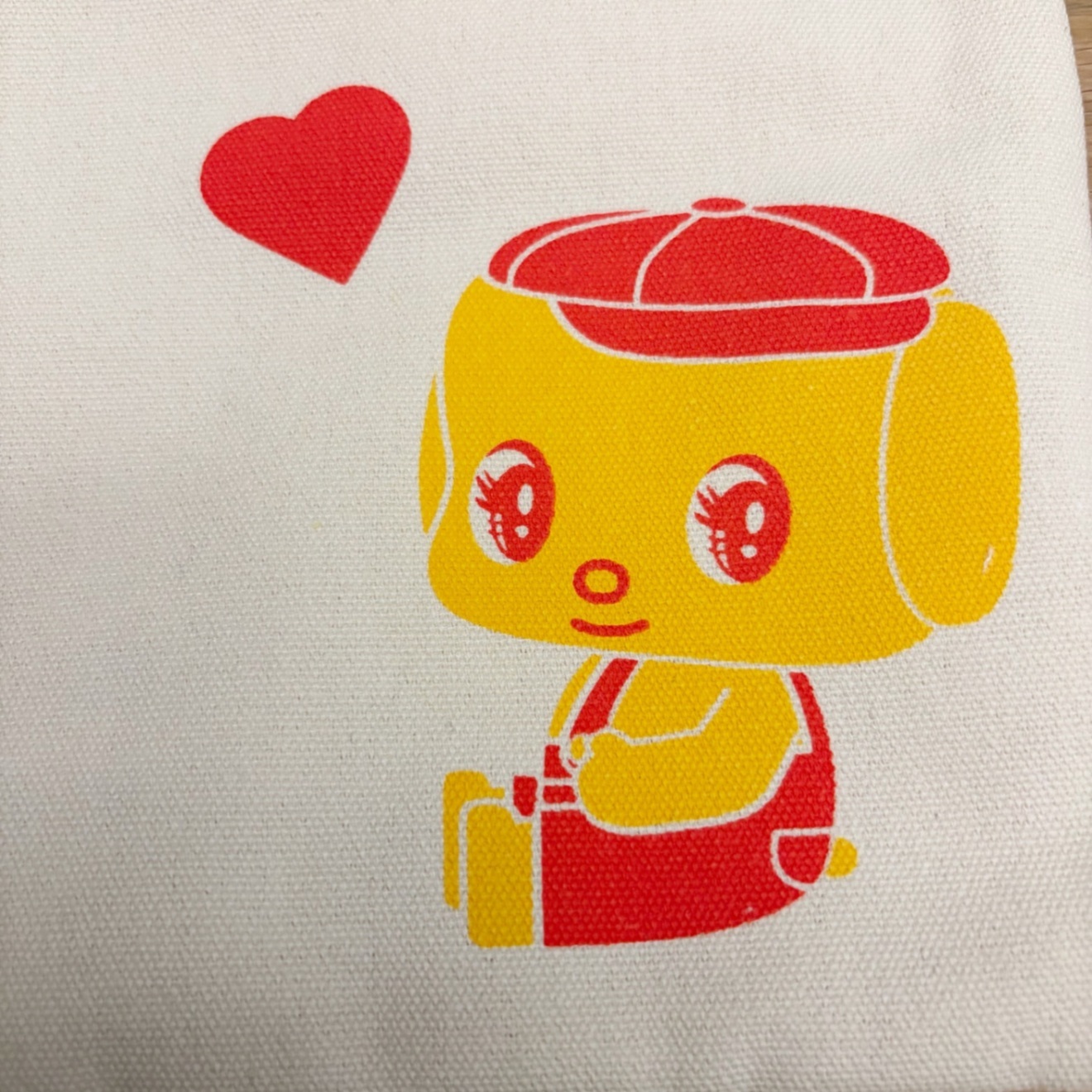 Old Resta ポーチ付きトートバッグ〈フエキくん〉