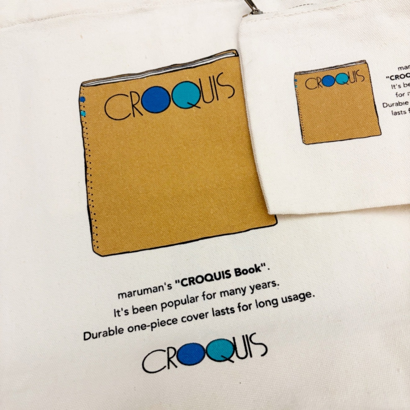 Old Resta ポーチ付き2wayトートバッグ〈クロッキー〉