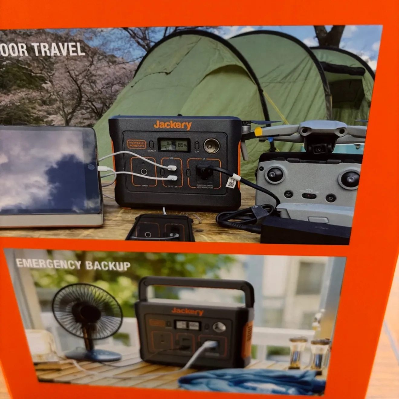 Jackery ポータブル電源 240 240Wh 定格出力200W 瞬間最大400W