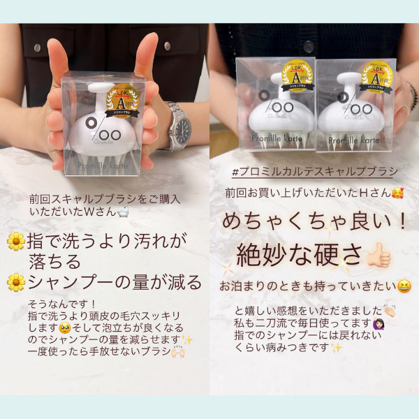 プロミルカルテ スキャルプブラシ