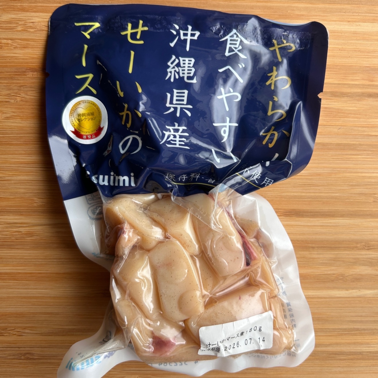 【沖縄・久米島産】太もずく500g＋無添加タレ＋せーいかのマース煮