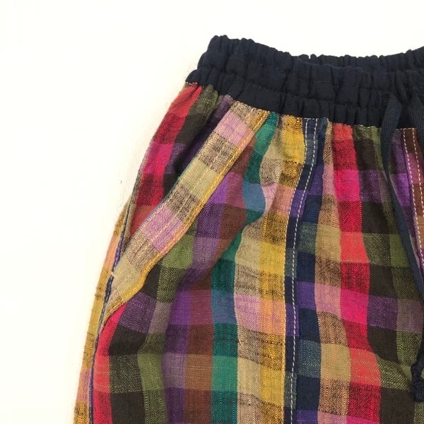 久留米絣　儀右ヱ門　もんぱん　マルチカラフル　M