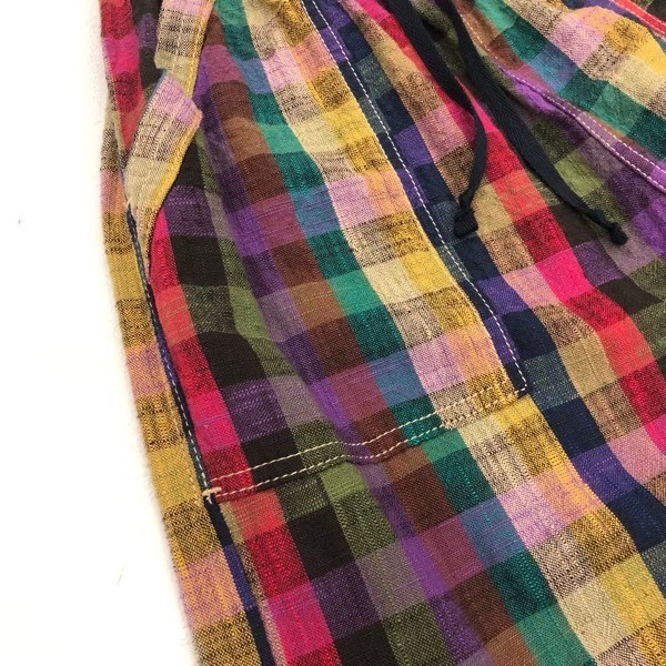 久留米絣　儀右ヱ門　もんぱん　マルチカラフル　M