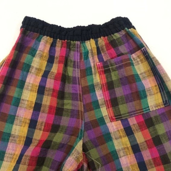 久留米絣　儀右ヱ門　もんぱん　マルチカラフル　M