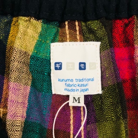 久留米絣　儀右ヱ門　もんぱん　マルチカラフル　M