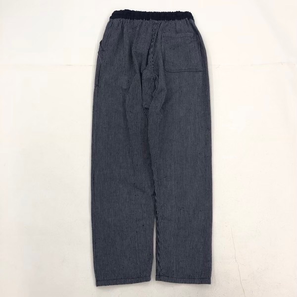 久留米絣　儀右ヱ門　もんぱん　ストライプ　紺/白　M