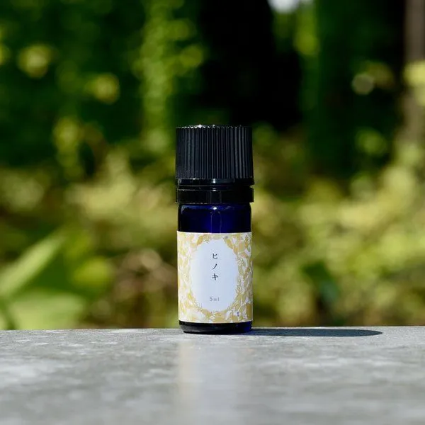 【日本の銘木・懐かしい安心感】ヒノキ精油 5ml｜北東北産天然木100%・無添加・国産アロマ