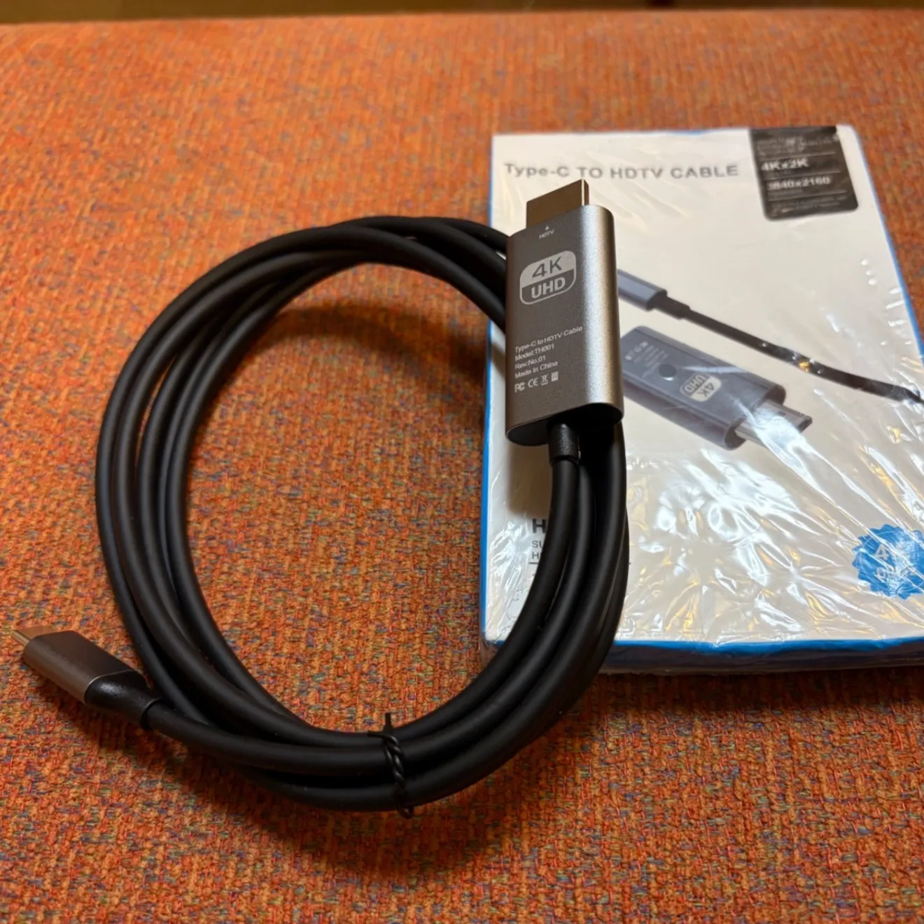 4K 60Hz HDビデオ変換ケーブル USB-C to HDMI TVアダプター