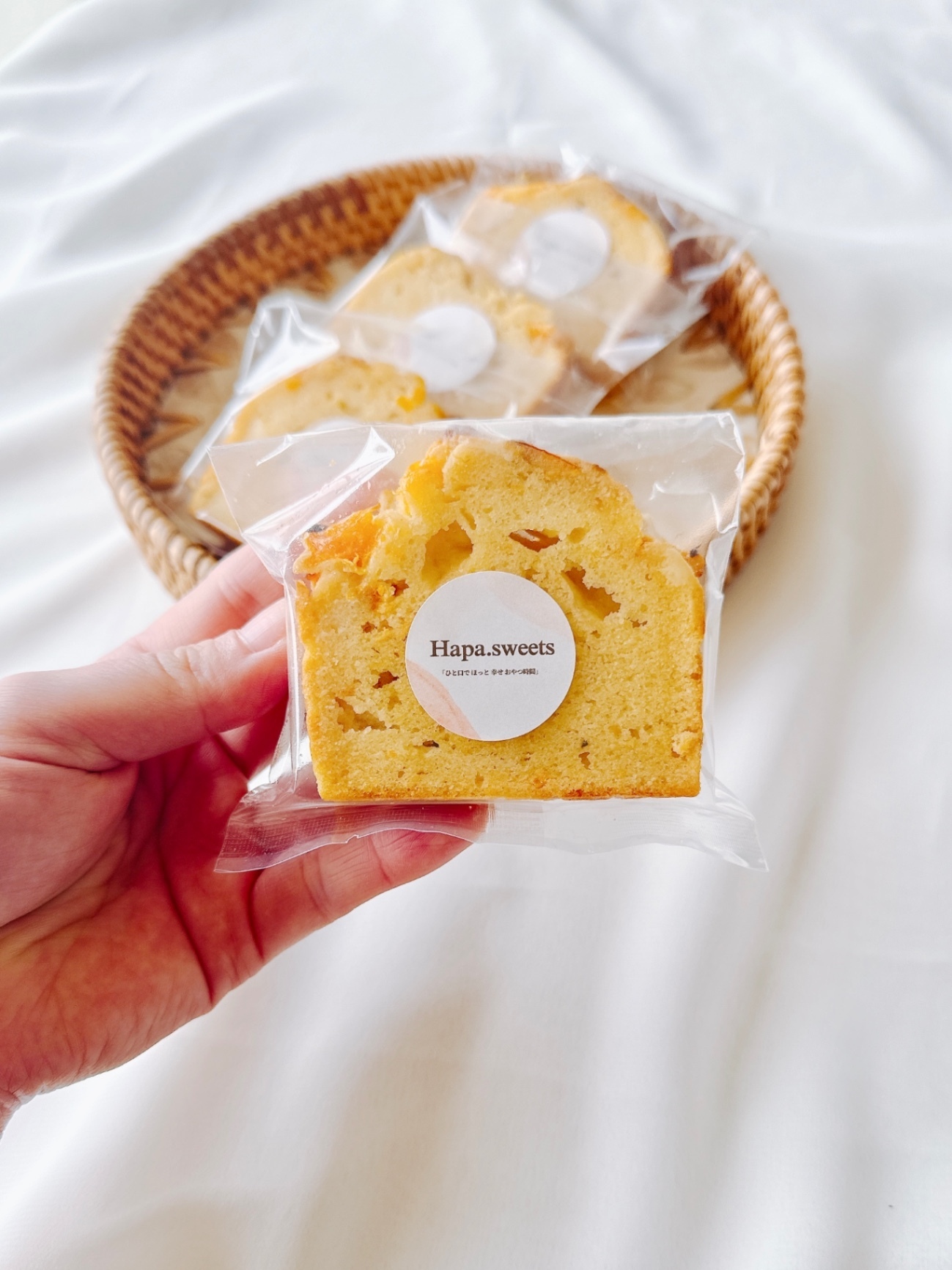 マンダリンオレンジと豆乳クリームチーズのパウンドケーキ