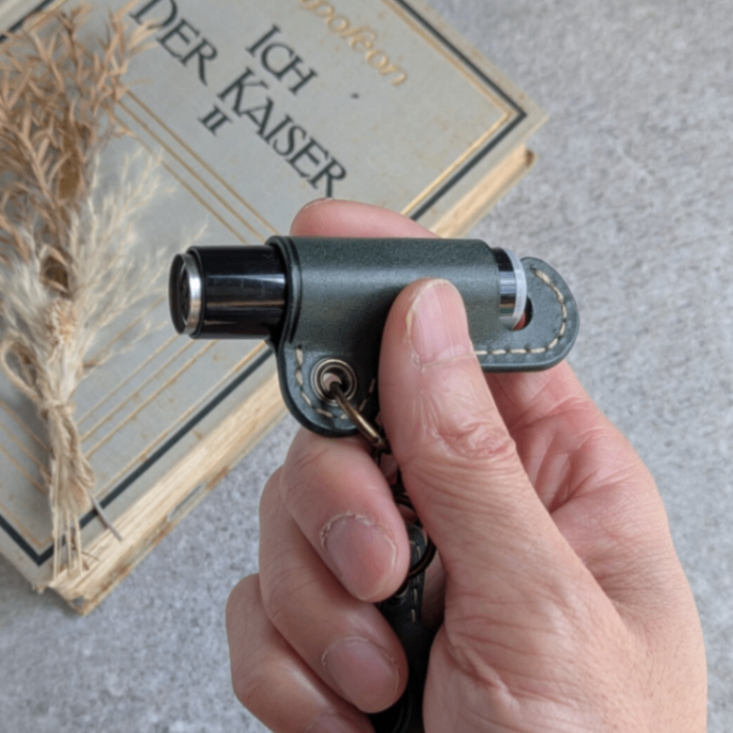 シャチハタ ネーム9 専用ケース キャップホルダー 付 | 国産 本革 ロロマレザー