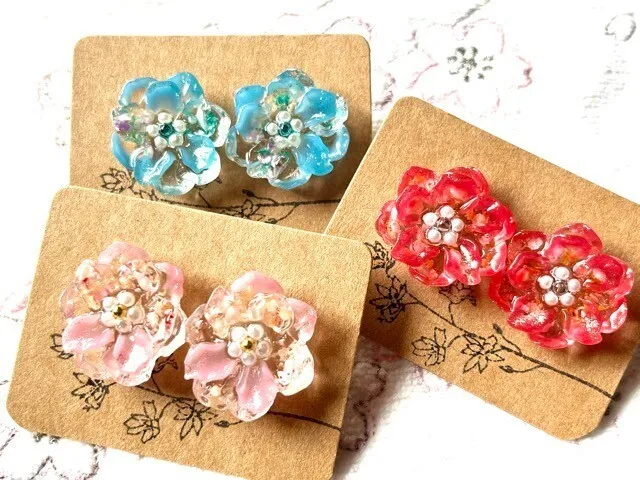 お花🌸ピアス【リベポ払い歓迎🎉】