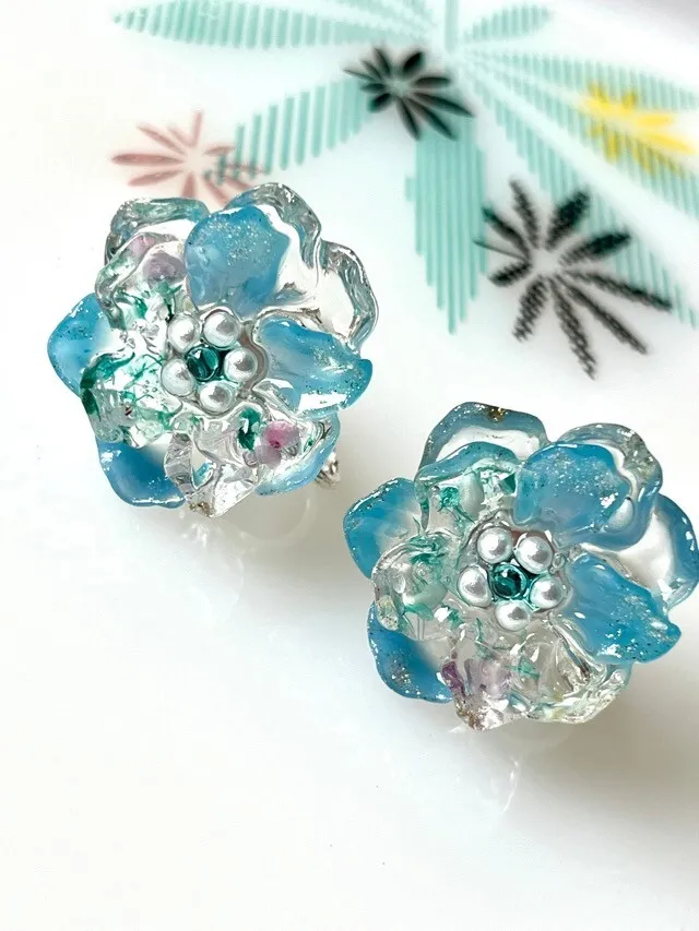 お花🌸イヤリング【リベポ払い歓迎🎉】