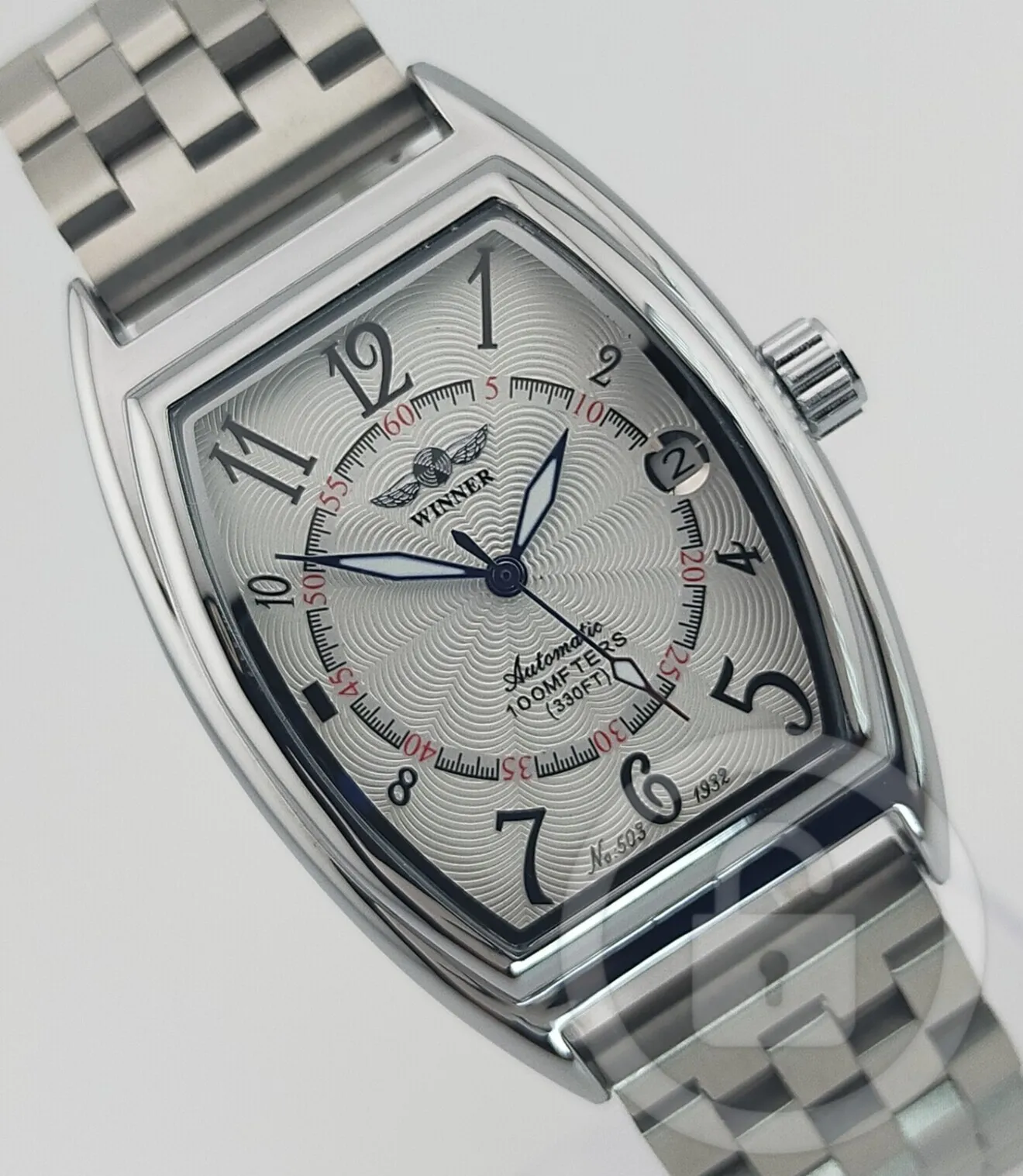 アールの美に力強さと重厚感が共存【機械式/新品】裏スケ 角５連ss