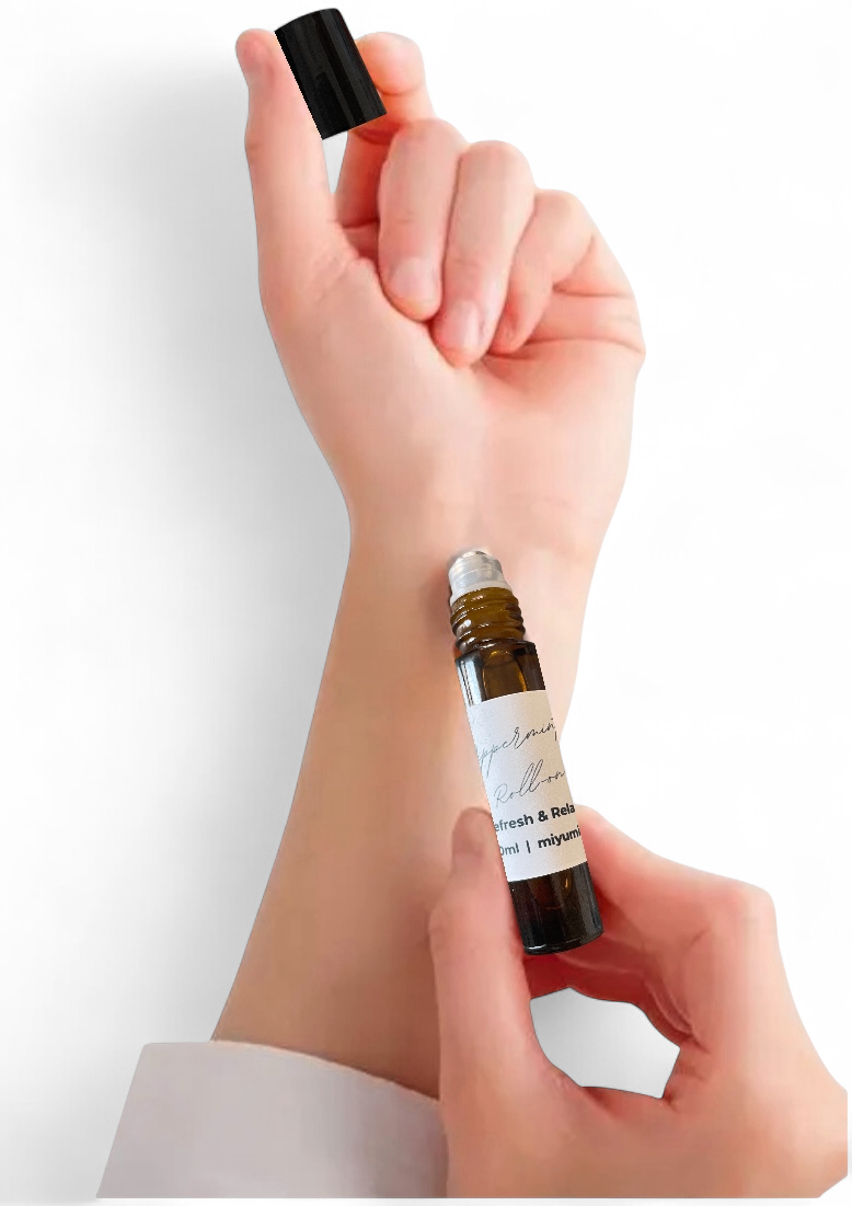 PC作業のリフレッシュに❄️ぺパーミントロールオンオイル