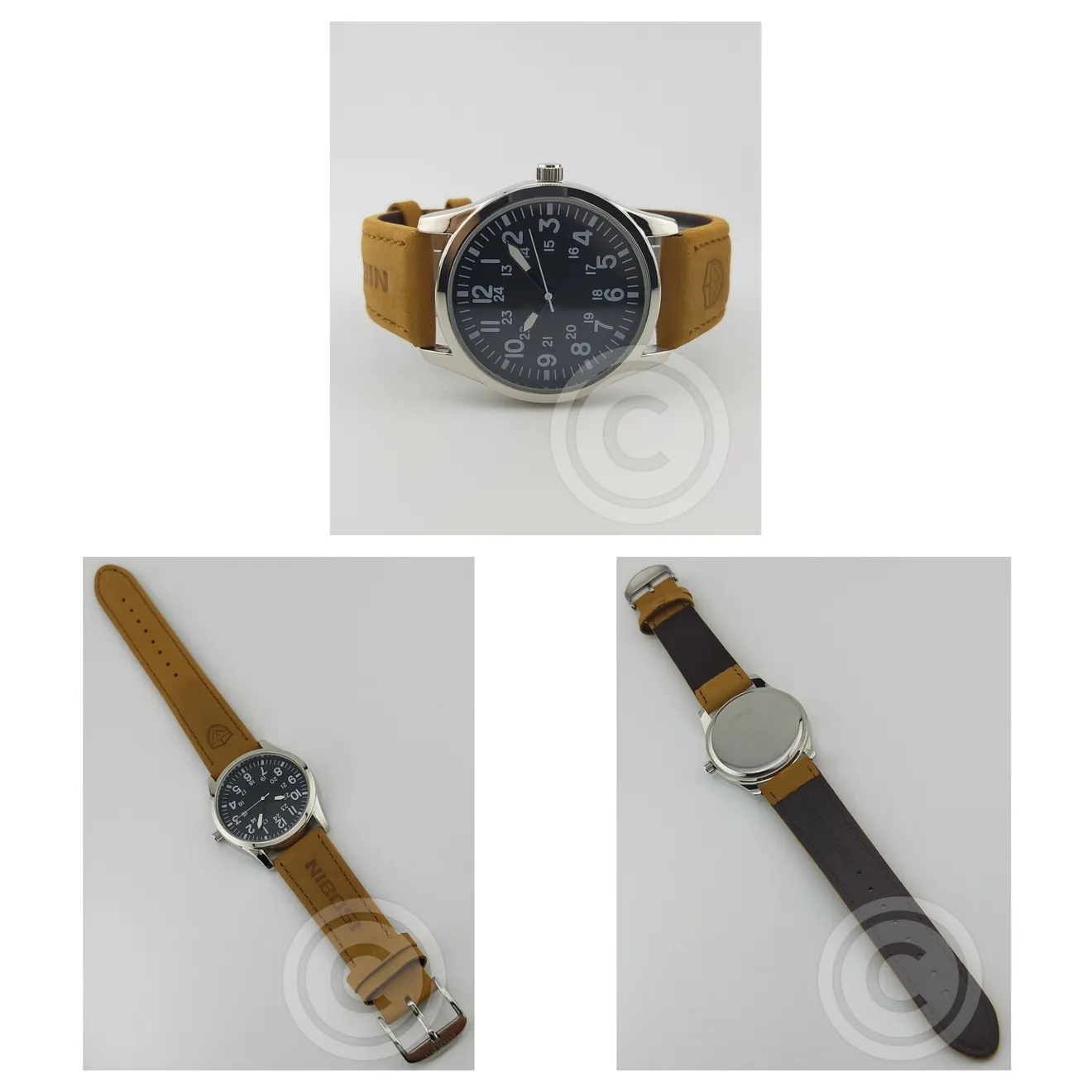 【腕時計の本質に迫る/新品】ミリタリーウォッチ バックスキン革