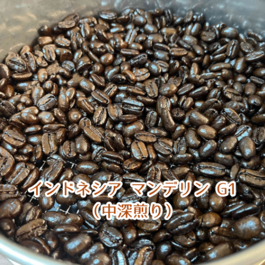 【コーヒー豆】インドネシア マンデリン G1（中深煎り）100g（10杯分）