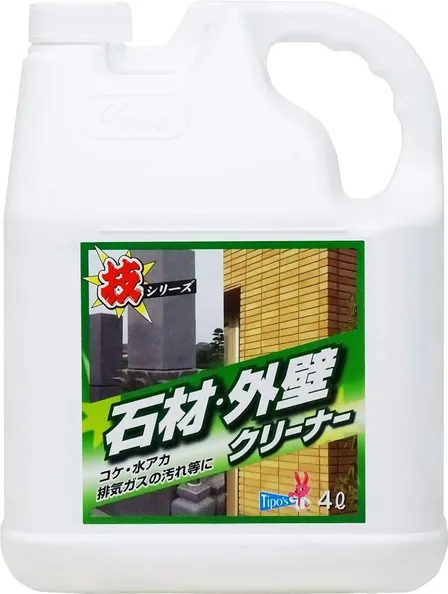 友和【大容量】技シリーズ 石材外壁クリーナー 4L