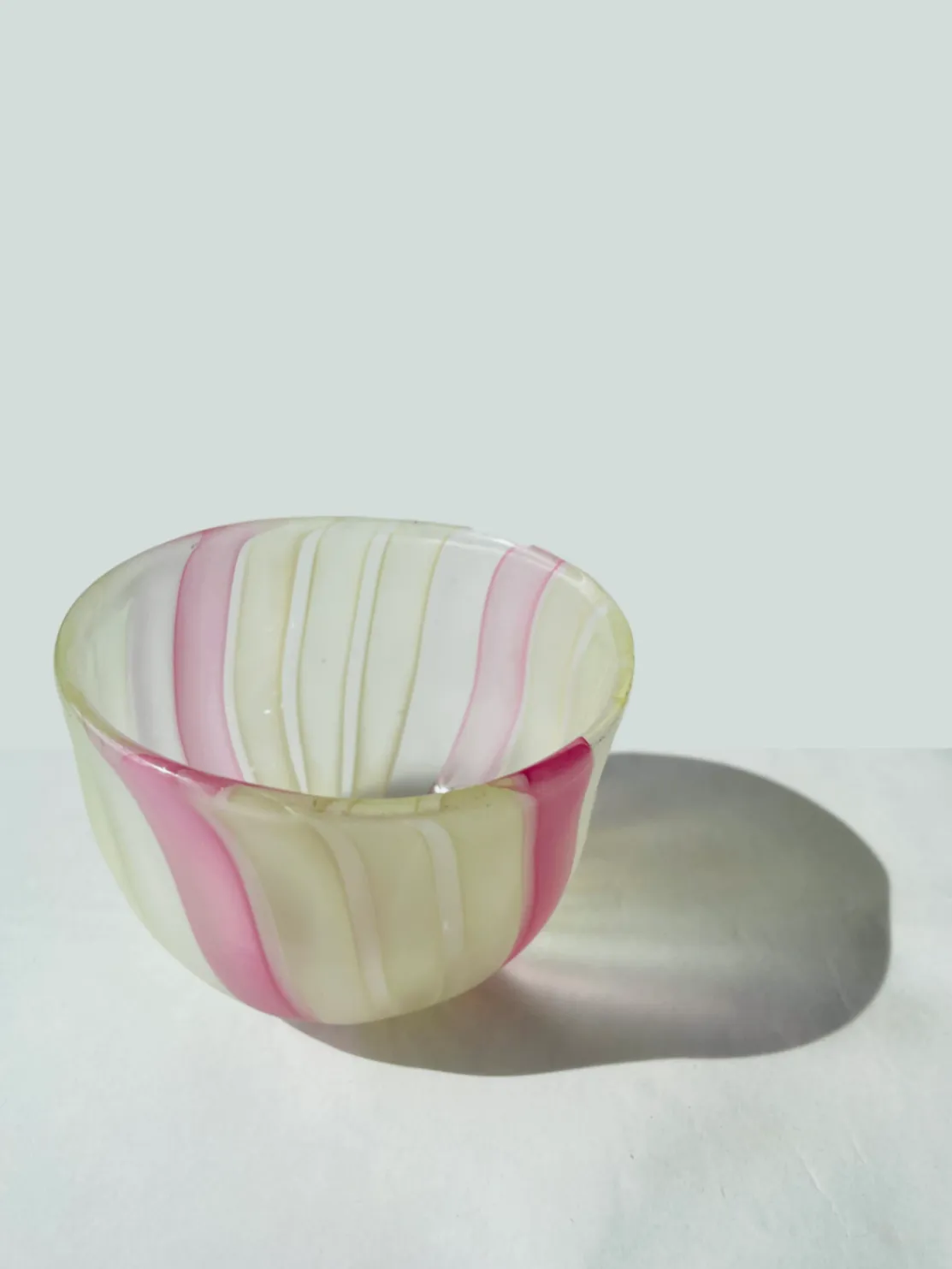吹きガラス_器_Bowl_Honey Pink