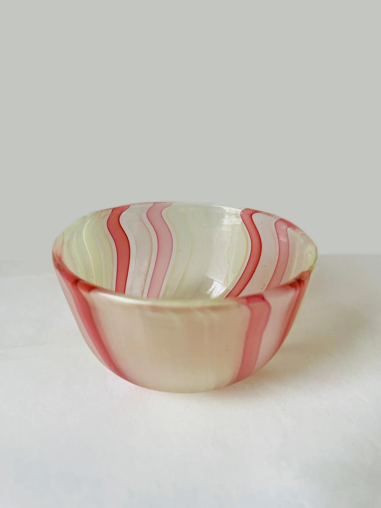 吹きガラス_器_Bowl_Flow Line – Honey Coral –