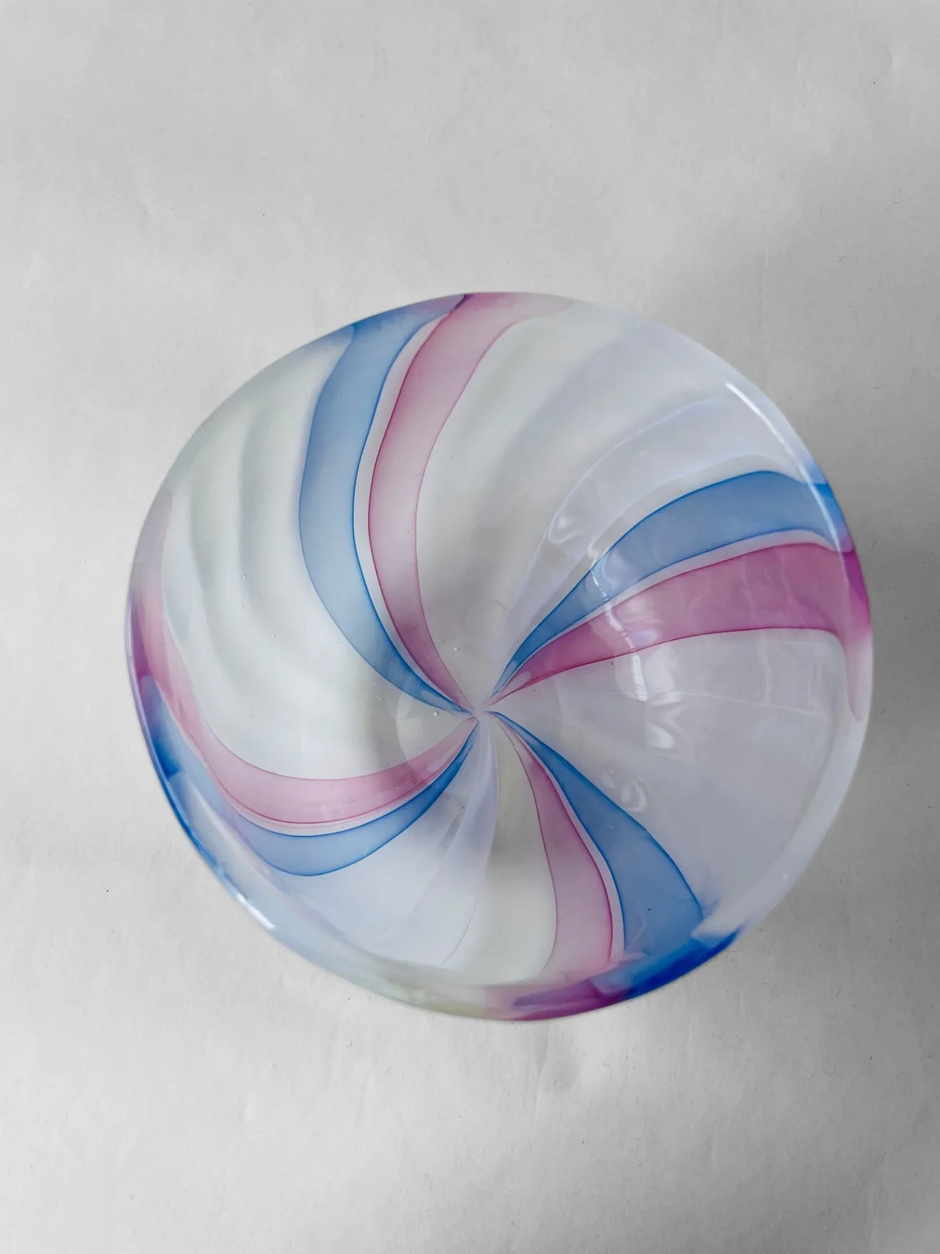 吹きガラス_器_Bowl_Flow Line – Petal Celeste