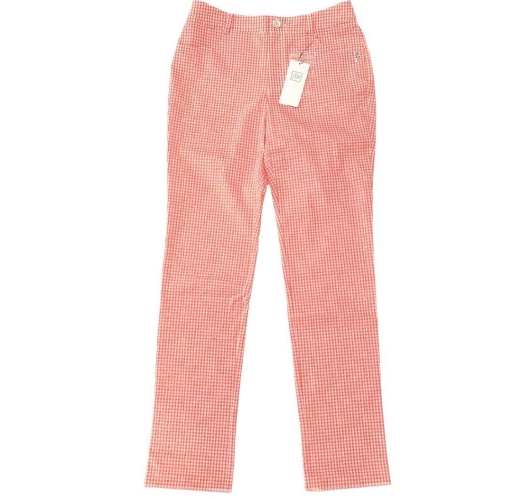 ZOY ゾーイ ゴルフパンツ ギンガムチェック 美脚 新品タグ付　M