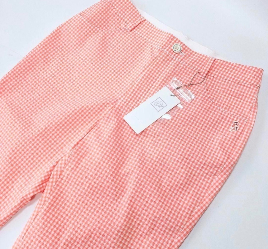 ZOY ゾーイ ゴルフパンツ ギンガムチェック 美脚 新品タグ付　L