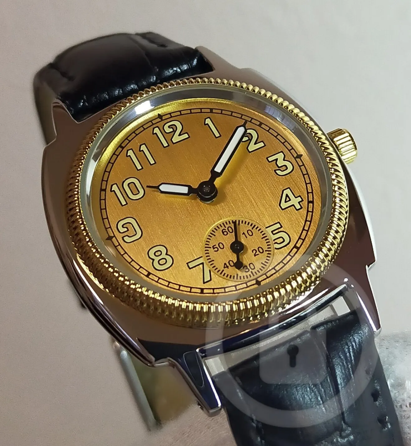 1926オイスタートリビュート【ヴィンテージゴールド/新品】スモールセコンド ①