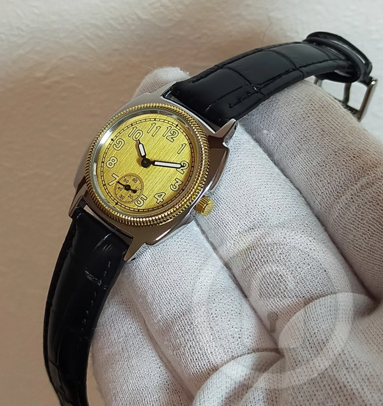 1926オイスタートリビュート【ヴィンテージゴールド/新品】スモールセコンド ①