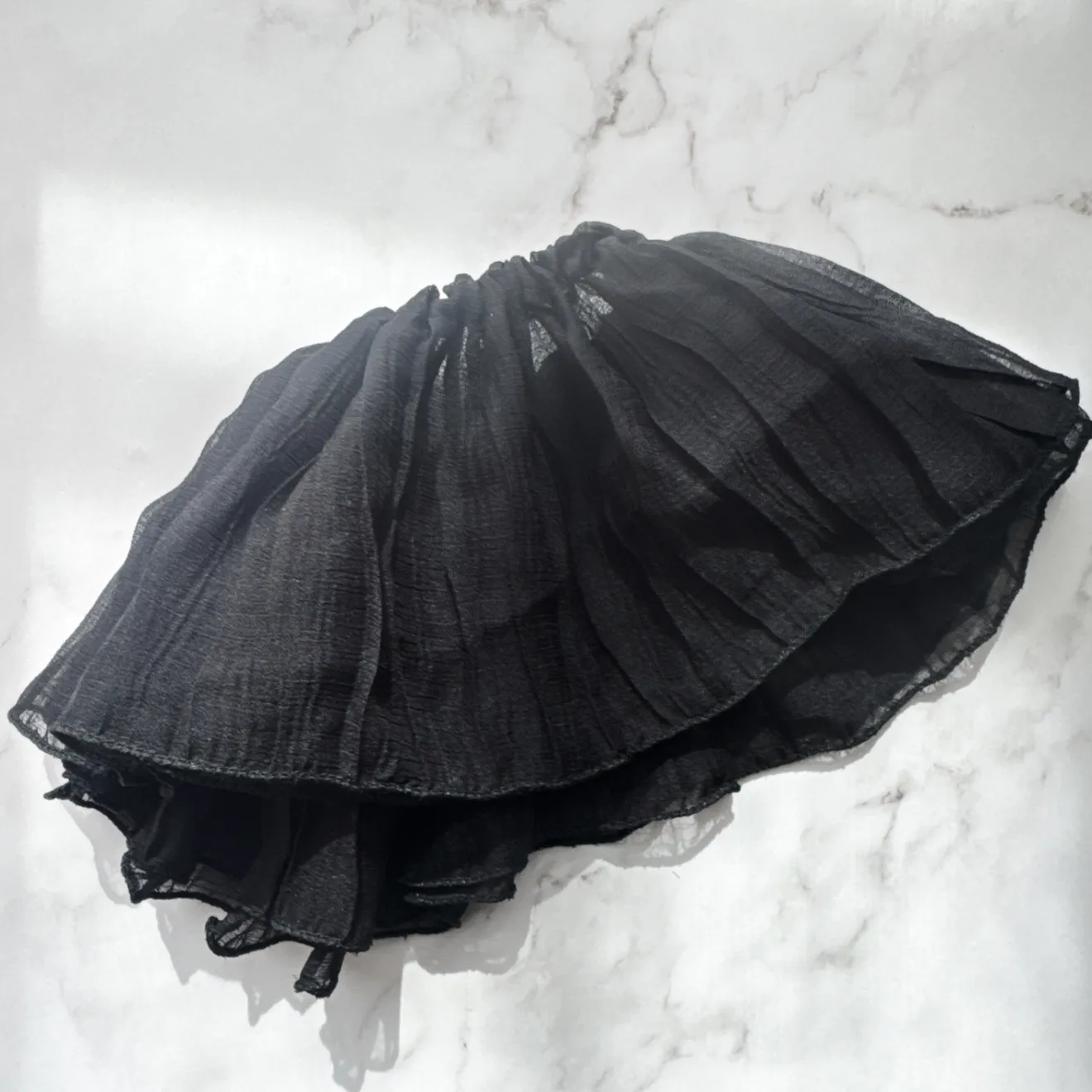 【リベ限定価格】Sheer Ruffle Hair Scrunchie / シアーフリルシュシュ