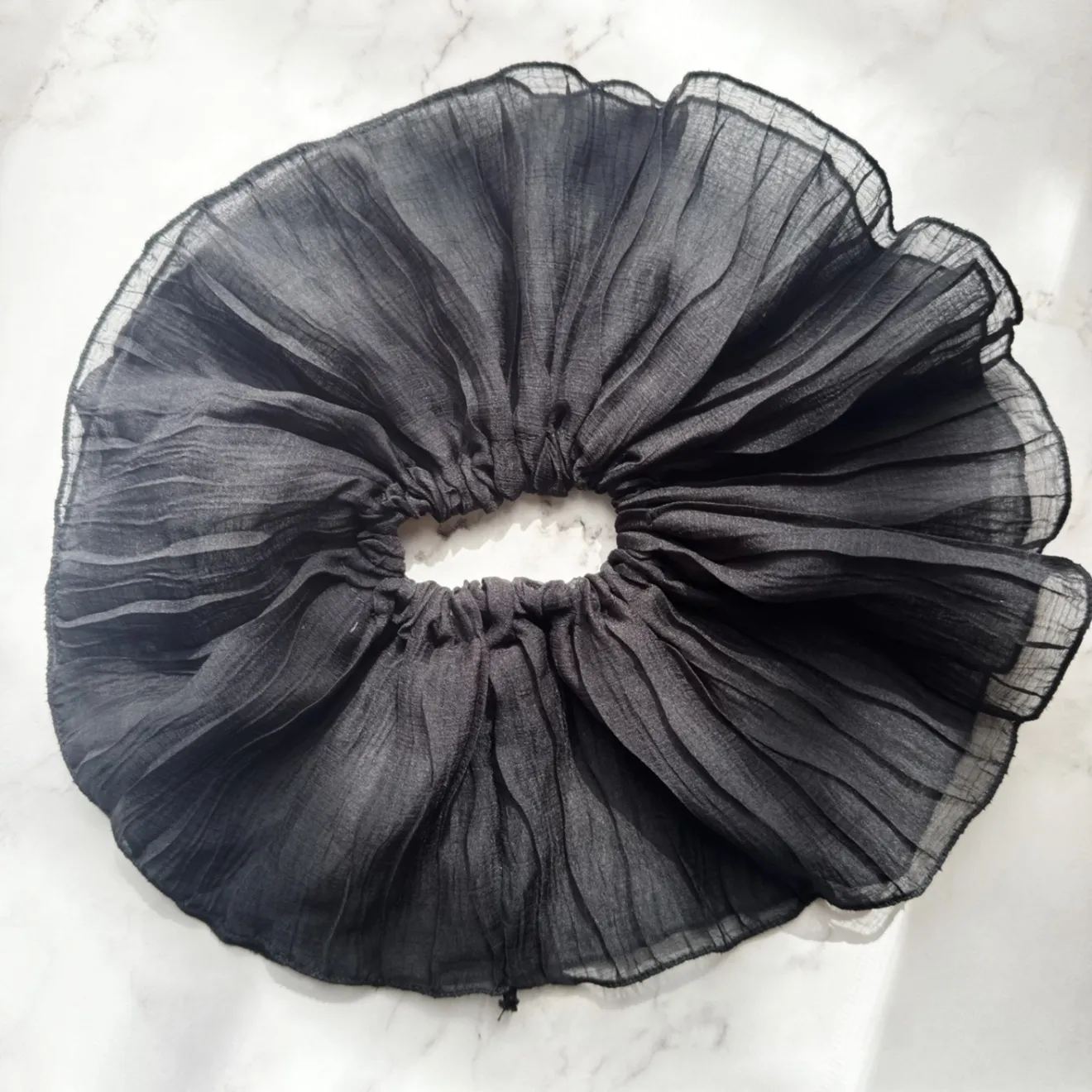 【リベ限定価格】Sheer Ruffle Hair Scrunchie / シアーフリルシュシュ