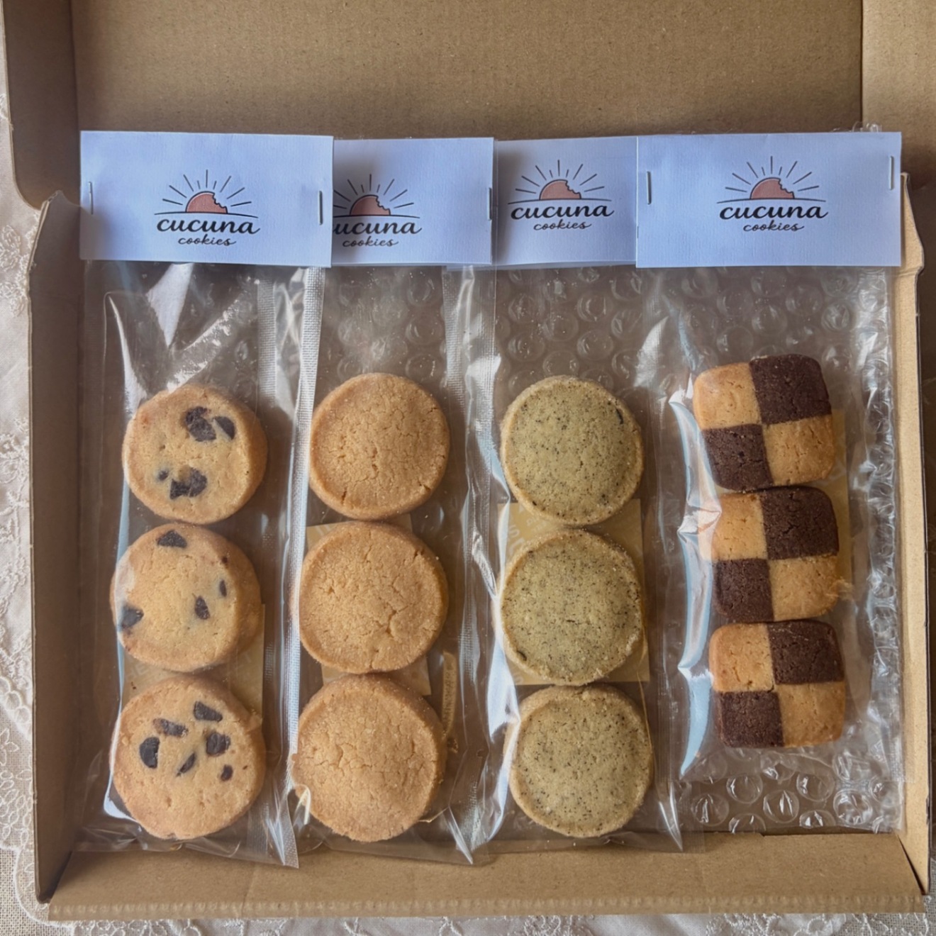 【クリックポストでお届け📮】はじめての焼き菓子セット🍪（各3枚入り×4袋）