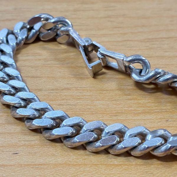 【バリ島・Silver925】ダブル喜平ブレスレット 37.5g 刻印あり