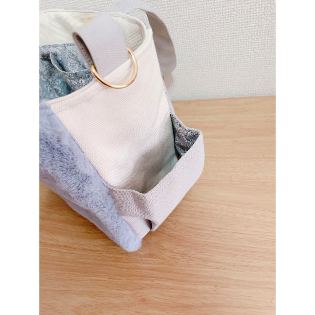 ラビットボアファーバッグ（ハンドメイド）