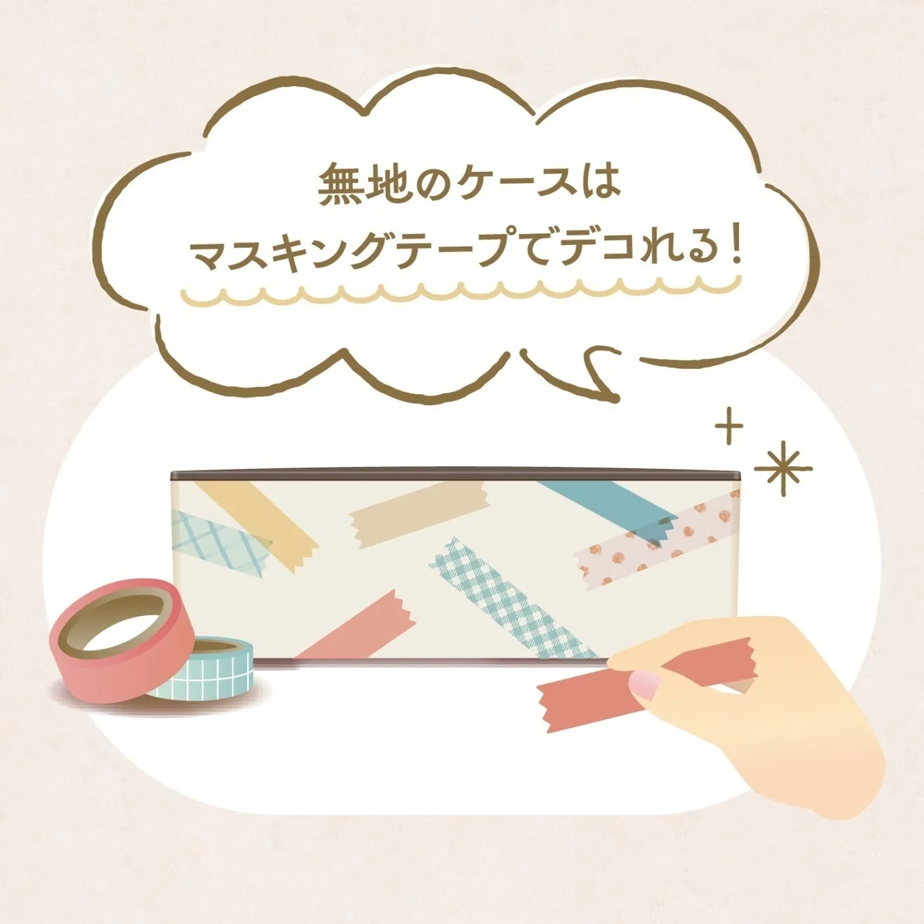 マスパレードC　マスキングテープでラッピングタイやリボンが作れる！　マステ用ラッピング紐メーカー