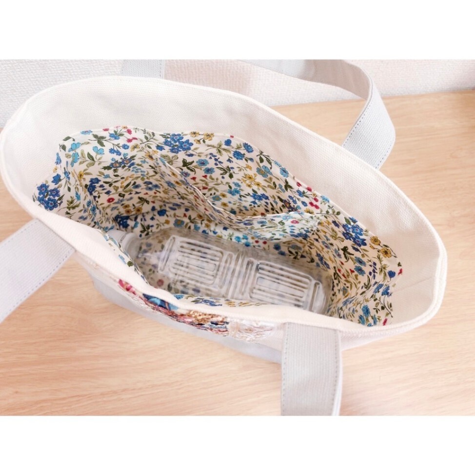 Sサイズバッグ　インド刺繍リボン　3（ハンドメイド）