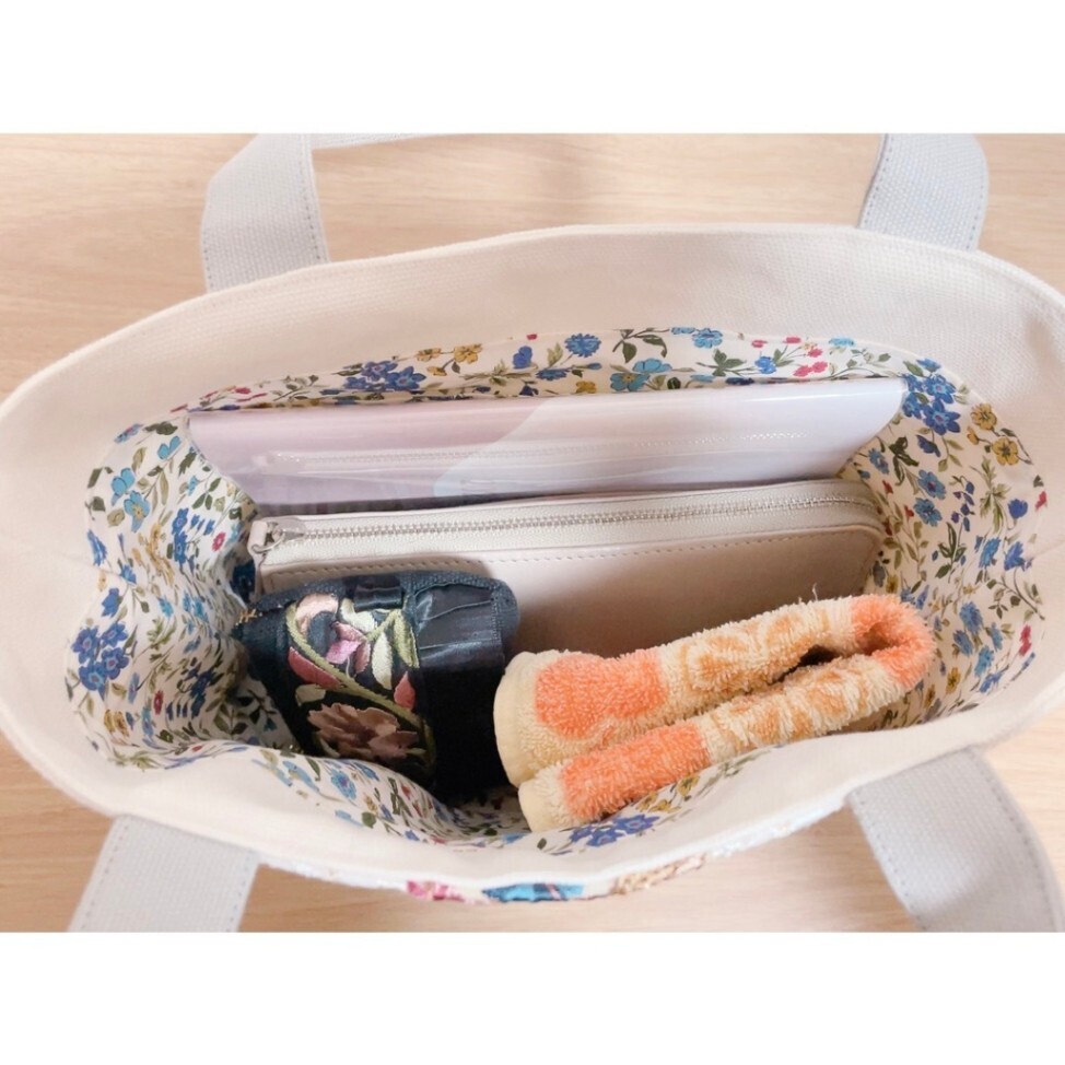 Sサイズバッグ　インド刺繍リボン　3（ハンドメイド）