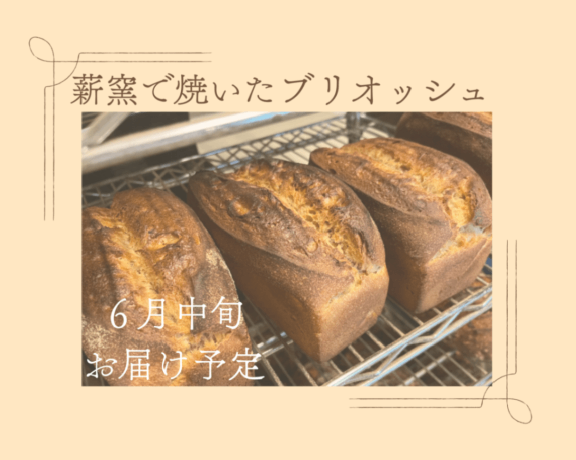 「健やかな毎日をお届けしたい」 薪窯で焼いたほんのり甘いブリオッシュ　６月中旬お届け