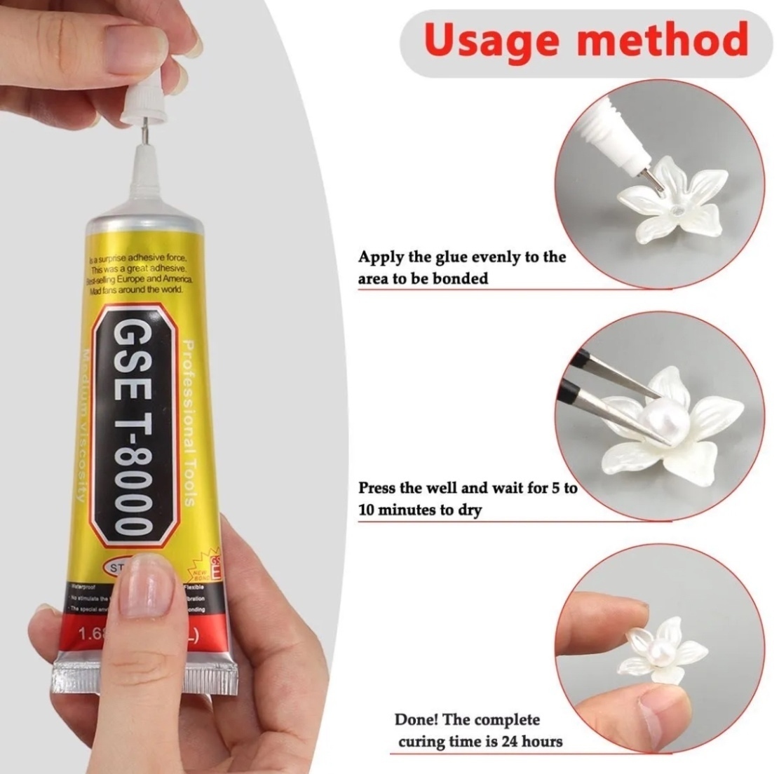 GSE T8000 T-8000 110ml 10本 ボンド ハンドメイド DIY 超強力接着剤 