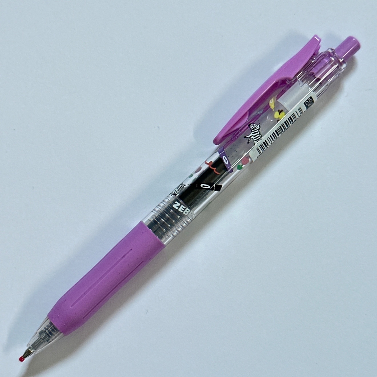 【数量限定】古川紙工×文房具メーカー　SARASA　0.5　黒インク　ミルクパープル軸