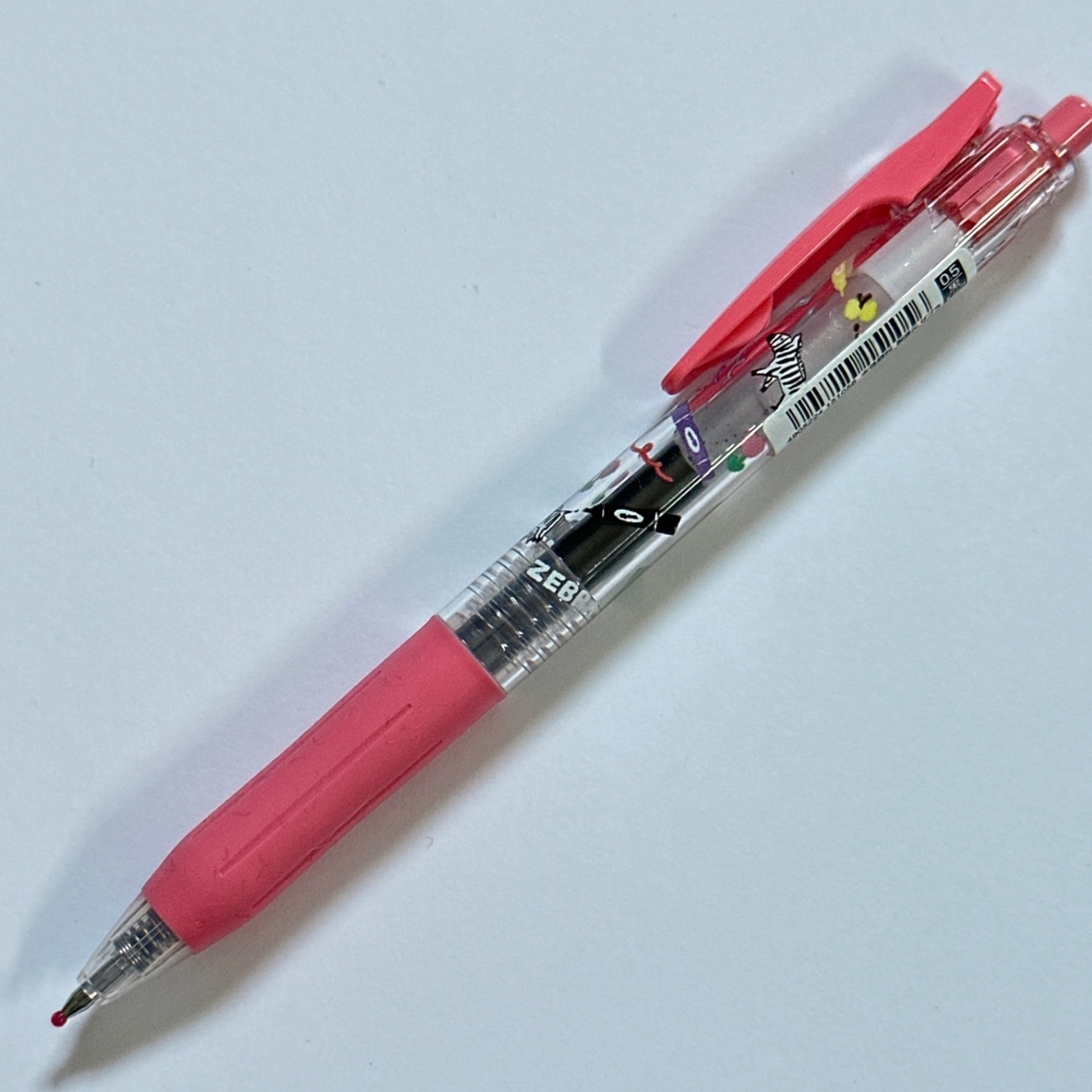 【数量限定】古川紙工×文房具メーカー　SARASA　0.5　黒インク　ミルクピンク軸