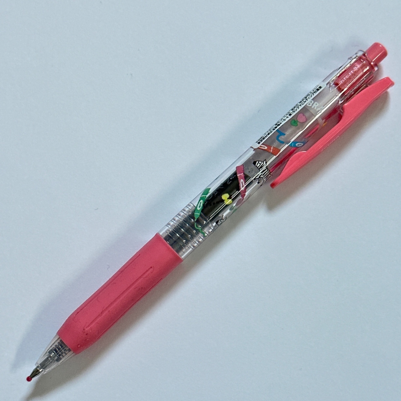 【数量限定】古川紙工×文房具メーカー　SARASA　0.5　黒インク　ミルクピンク軸