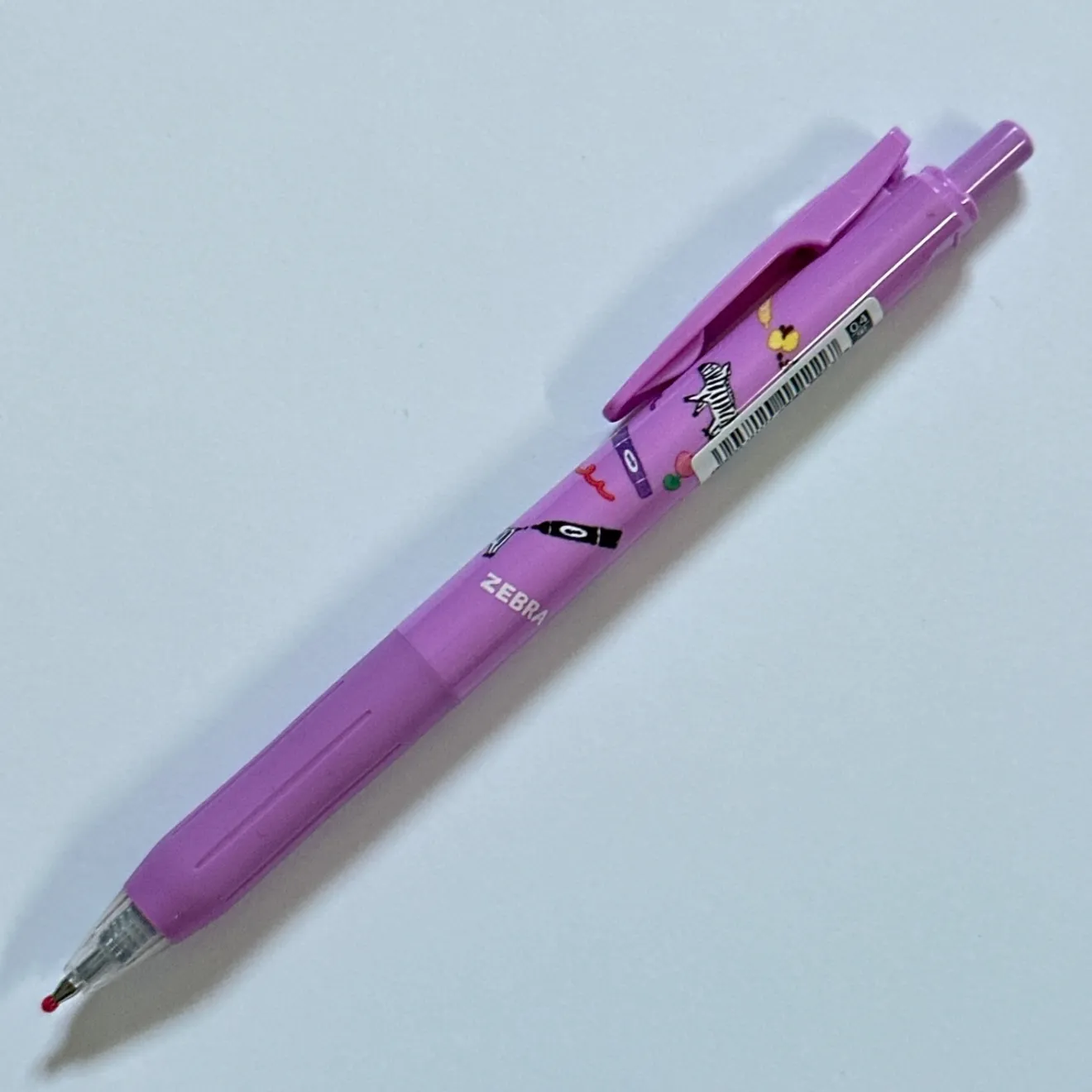 【数量限定】古川紙工×文房具メーカー　SARASA　0.4　黒インク　ミルクパープル軸