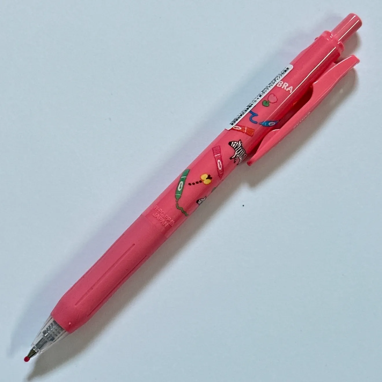 【数量限定】古川紙工×文房具メーカー　SARASA　0.4　黒インク　ミルクピンク軸