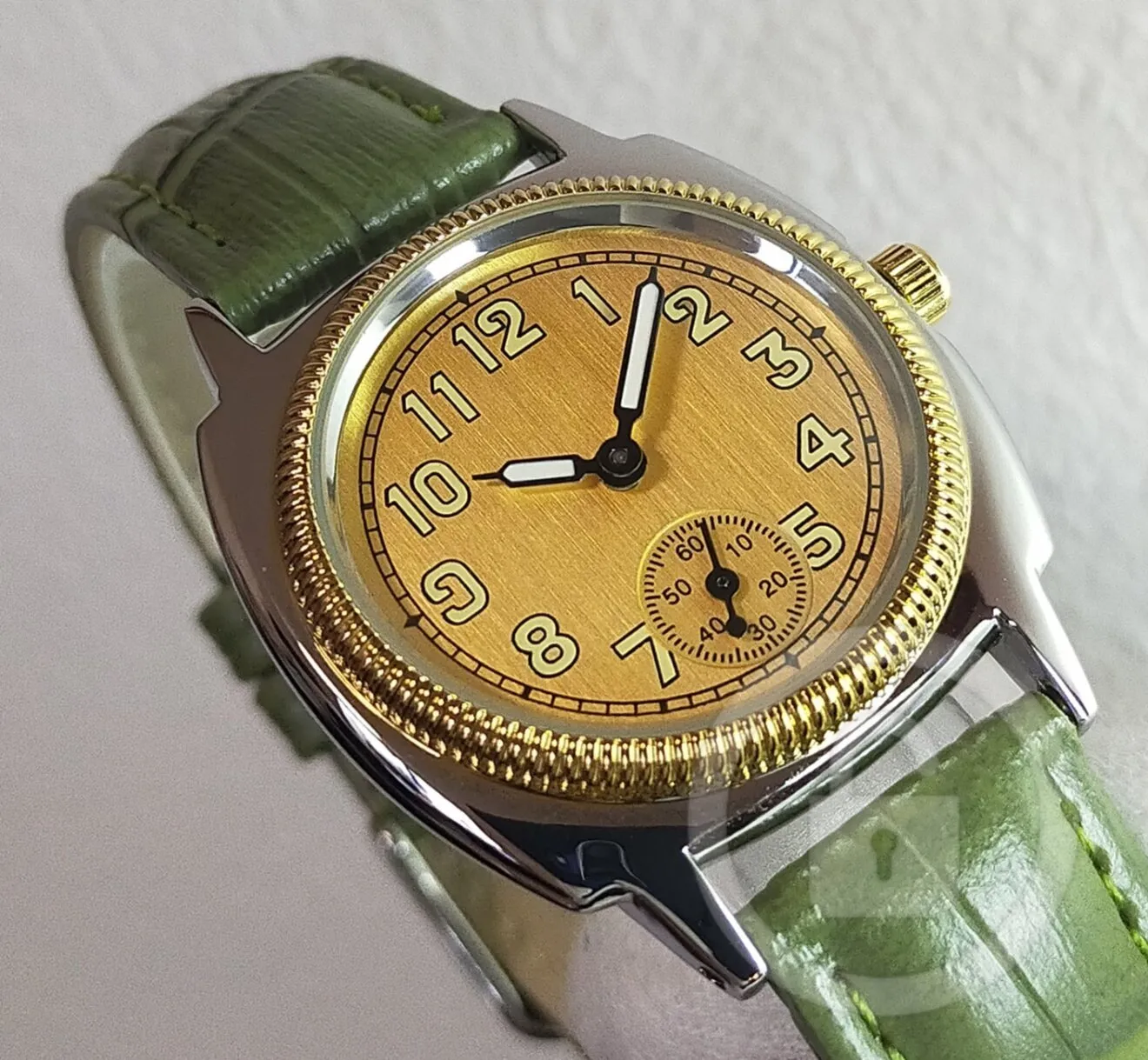 極まるヴィンテージ感【1926オイスタートリビュート/新品】スモセコ 鶯レザー