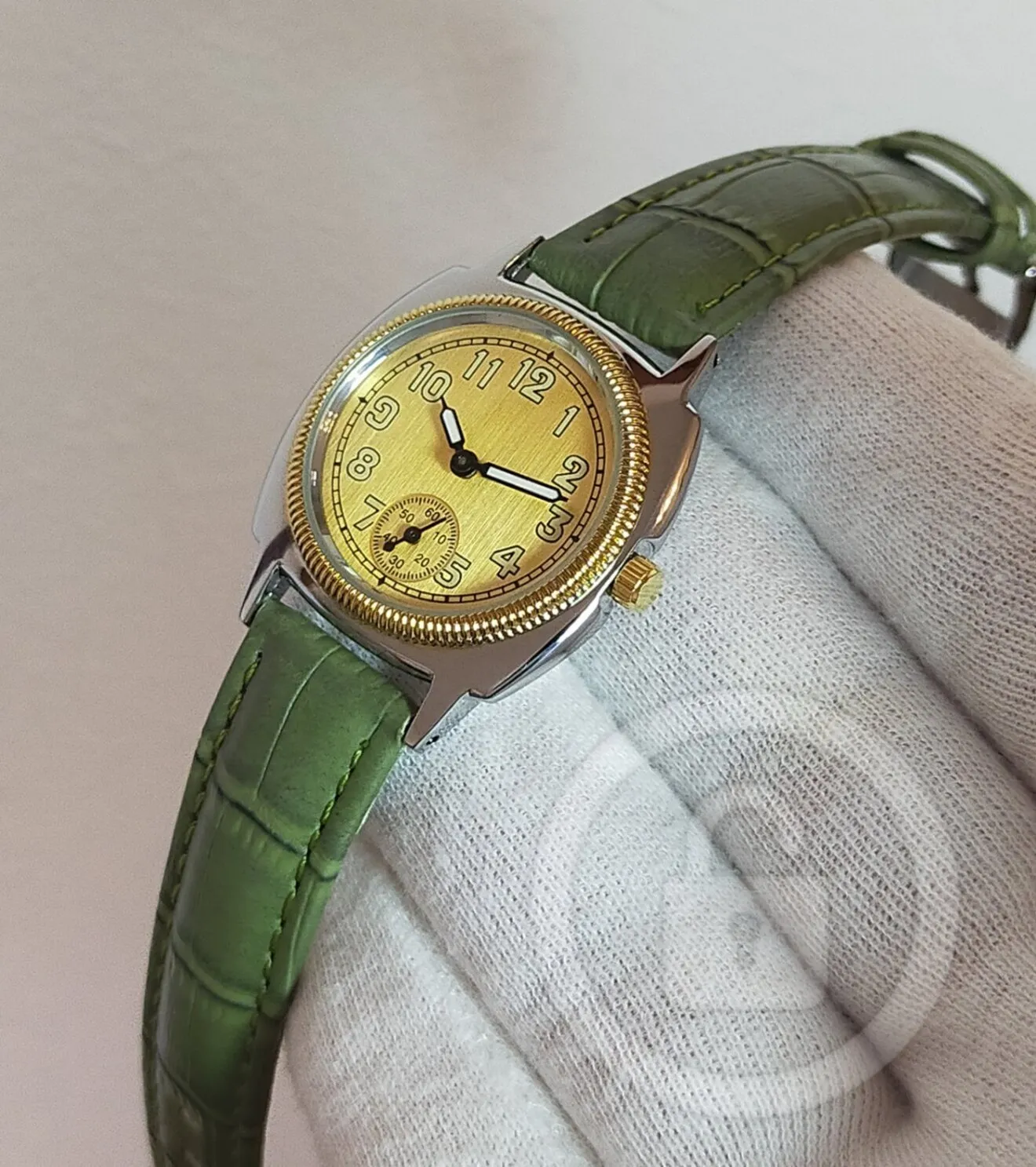 極まるヴィンテージ感【1926オイスタートリビュート/新品】スモセコ 鶯レザー