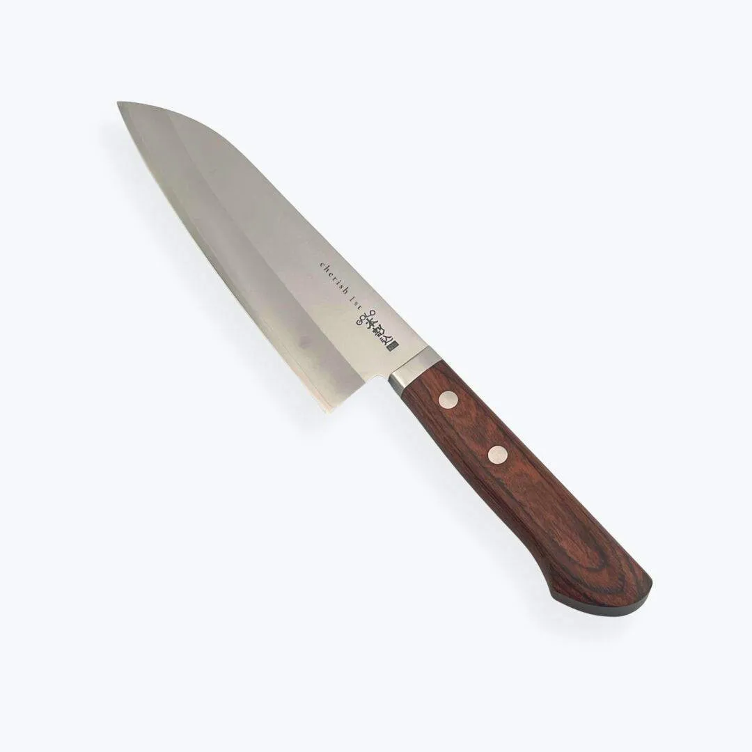 【ネモフィラ】三徳包丁　刃渡り16.5cm　日本製　名入れ　オリジナル　手研ぎ