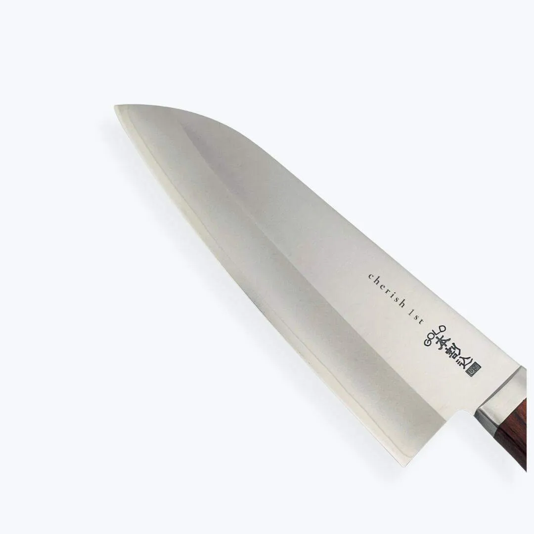 【ネモフィラ】三徳包丁　刃渡り16.5cm　日本製　名入れ　オリジナル　手研ぎ